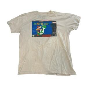 Nintendo Super Mario World T Shirt Yoshi Video Games Kidcore Streetwear Men's XL